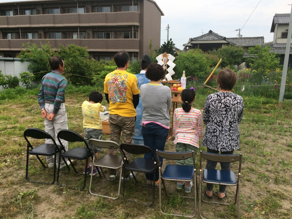 地鎮祭行いました。