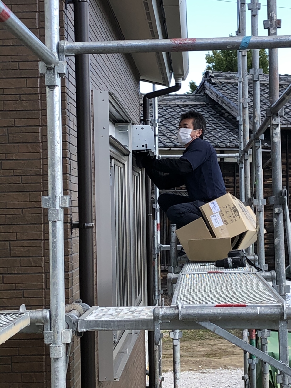 シャッター雨戸取付