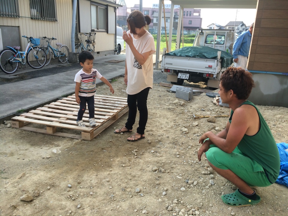 お施主さん来場