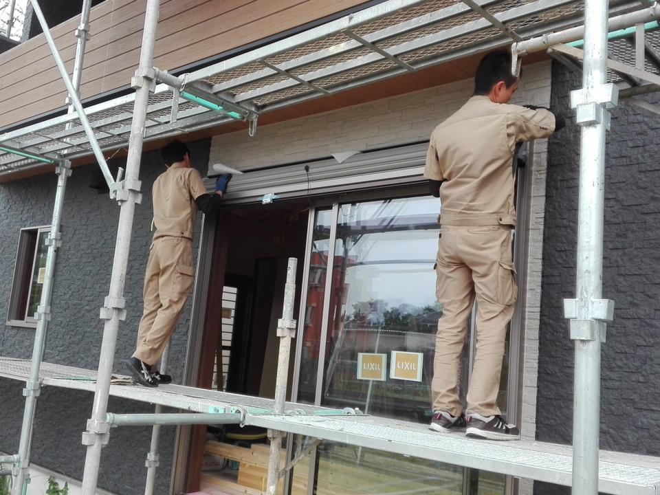 シャッター雨戸取付